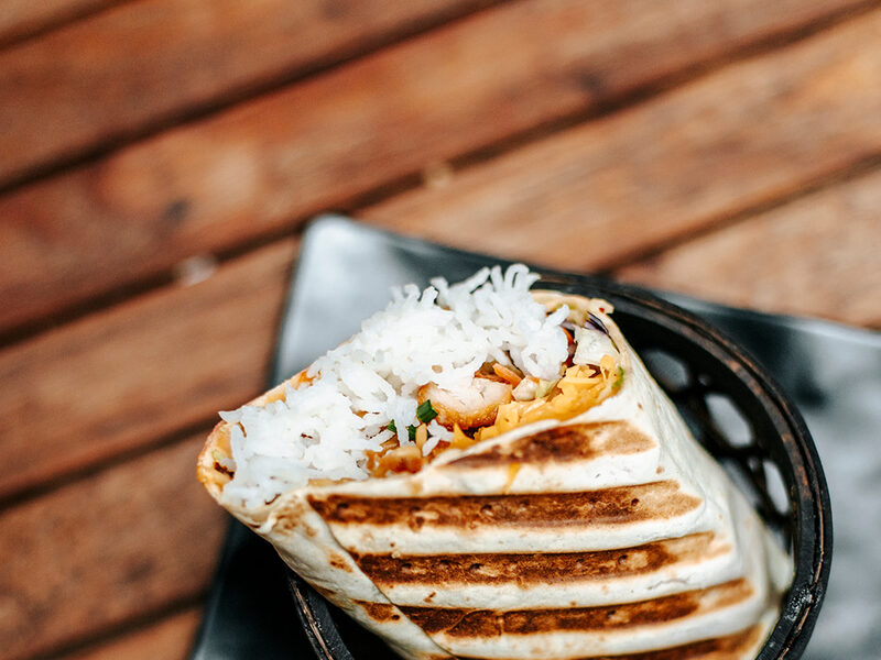 Wrap tempura de crevettes